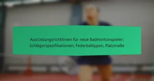 Ausrüstungsrichtlinien für neue Badmintonspieler: Schlägerspezifikationen, Federballtypen, Platzmaße